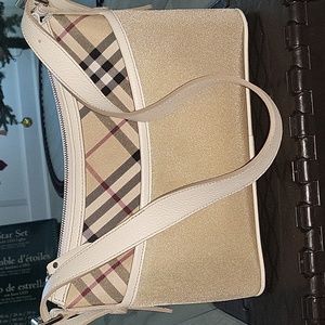 Burberry Brown Nova Check vintage shoulder bag